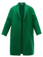 Valentino - Patch-pocket Virgin Wool-delaine Coat - Mens - Green