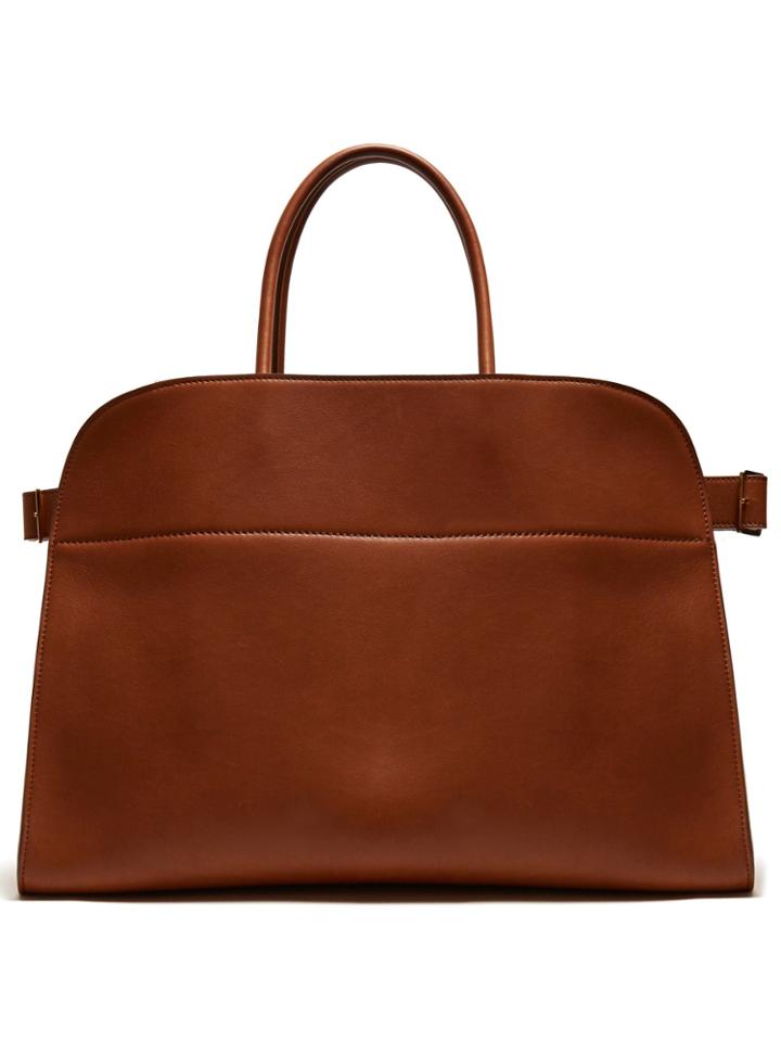 The Row Margaux 15 Leather Bag