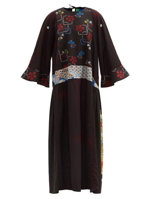 Matchesfashion.com Rianna + Nina - One-of-a-kind Vintage-silk Maxi Dress - Womens - Multi