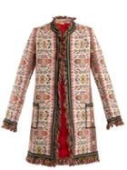 Matchesfashion.com Talitha - Aztec Jacquard Cotton Blend Coat - Womens - Multi