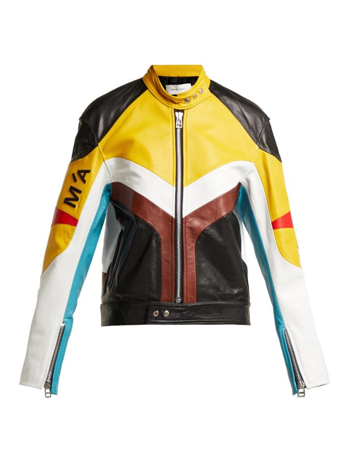 Marques'almeida Panelled Leather Biker Jacket
