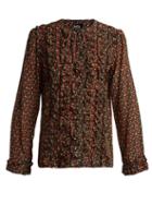 Matchesfashion.com A.p.c. - Lillian Cherry Print Silk Blouse - Womens - Black Multi