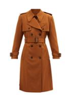 Chlo - Double-breasted Virgin Wool Trench Coat - Womens - Brown