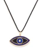 Jacquie Aiche - Evil Eye Diamond, Onyx & 14kt Gold Necklace - Mens - Gold Multi