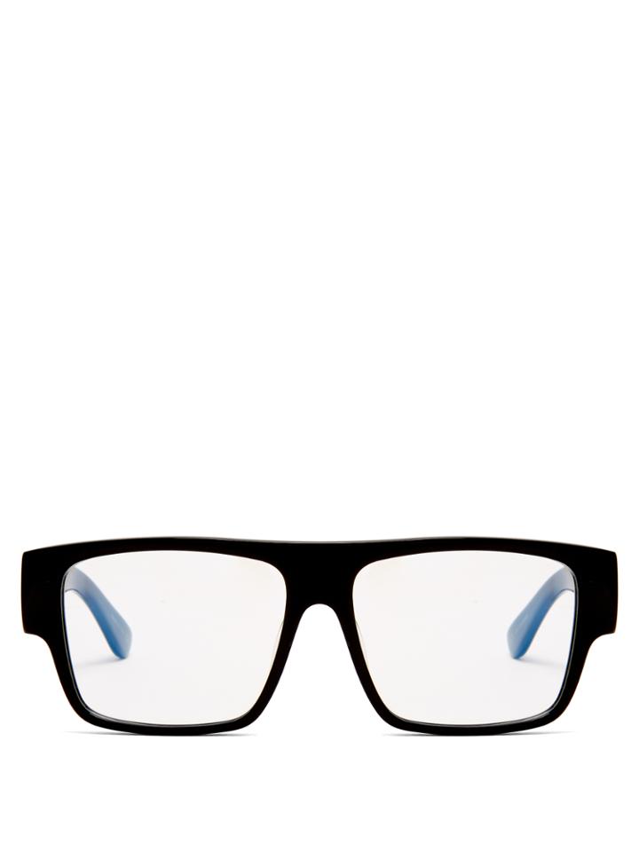 Saint Laurent Flat Top Square-frame Acetate Glasses