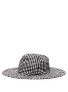 Matchesfashion.com Marysia - Gingham Check Cotton Bucket Hat - Womens - Black