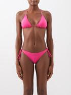 Melissa Odabash - Cancun Halterneck Bikini Top - Womens - Fuschia