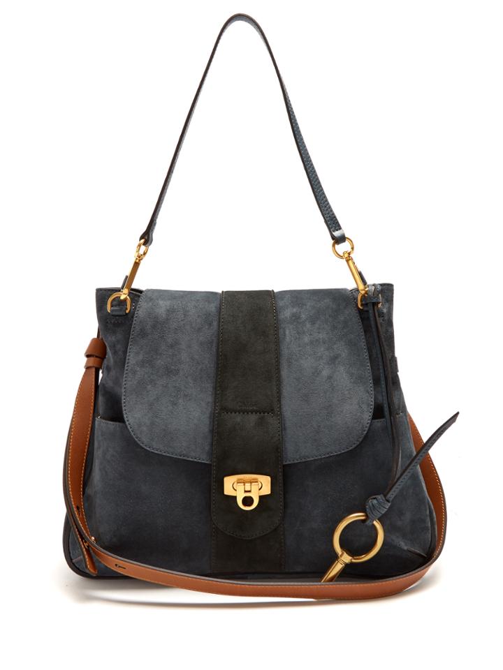 Chloé Lexa Medium Suede Shoulder Bag
