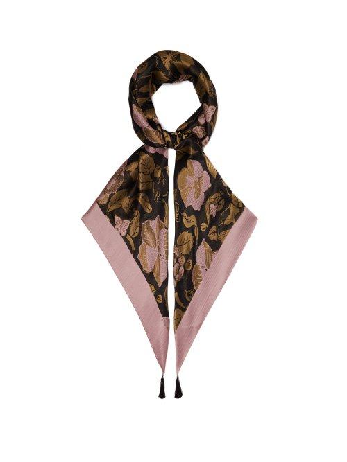 Matchesfashion.com Etro - Floral Jacquard Scarf - Womens - Black