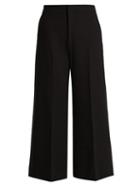Matchesfashion.com Roland Mouret - Costello High Rise Wool Culottes - Womens - Black