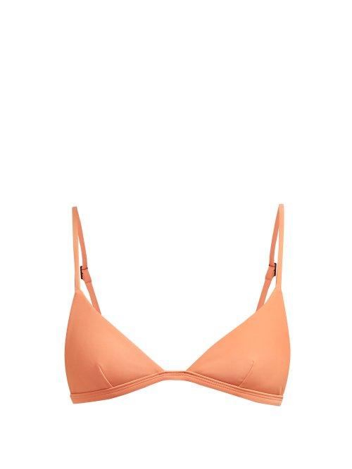 Matchesfashion.com Matteau - The Petite Triangle C D Bikini Top - Womens - Coral