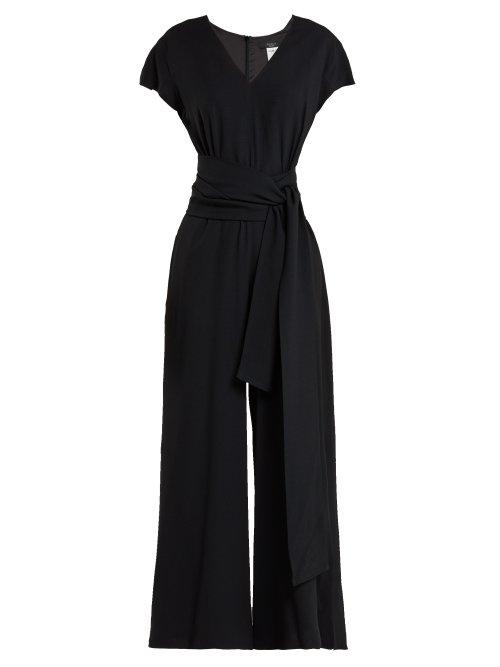 Matchesfashion.com Weekend Max Mara - Narsete Crepe Jumpsuit - Womens - Black