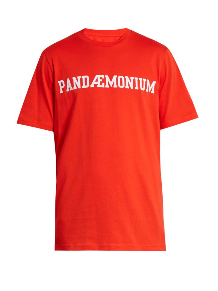 Oamc Pandaemonium-print Cotton T-shirt