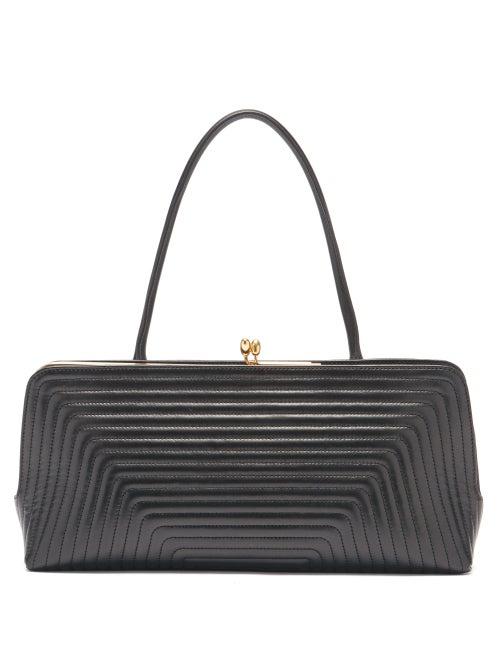 Matchesfashion.com Jil Sander - Quilted Leather Shoulder Bag - Womens - Black