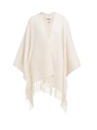 Matchesfashion.com Allude - Tasselled Wool And Cashmere Blend Wrap - Womens - White