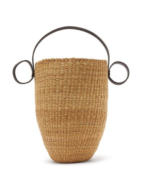 Matchesfashion.com Ines Bressand - N.16 Straw Basket Bag - Womens - Black Multi