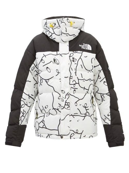 The North Face - Himalayan Cartoon-print Quilted Down Coat - Womens - White Multi