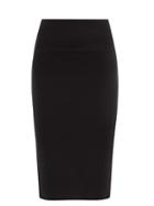 Norma Kamali - High-rise Jersey Midi Skirt - Womens - Black