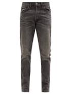 Rrl - Distressed Slim-leg Jeans - Mens - Black