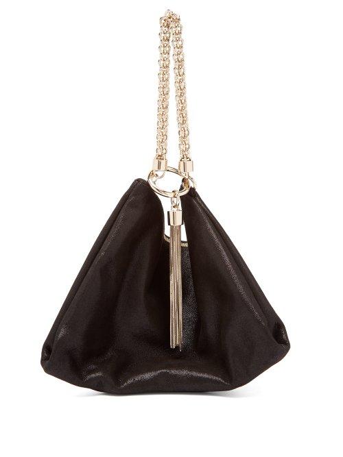 Matchesfashion.com Jimmy Choo - Callie Suede Clutch Bag - Womens - Black