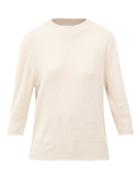Matchesfashion.com Allude - Puff-shoulder Cashmere Sweater - Womens - Beige