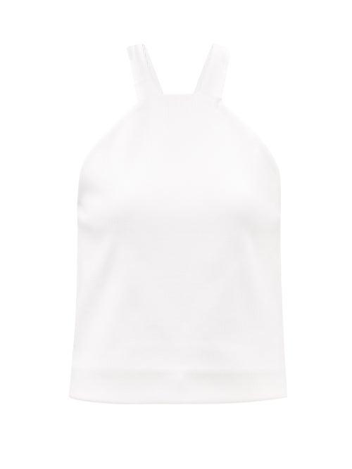 Gauge81 - Roye Racerback Ribbed-jersey Top - Womens - White