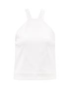 Gauge81 - Roye Racerback Ribbed-jersey Top - Womens - White