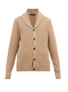 Matchesfashion.com Rag & Bone - Cardiff Shawl Collar Wool & Cotton Cardigan - Mens - Camel