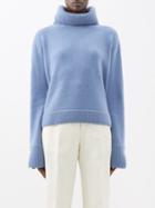 Arch4 - Parson's Green Roll-neck Cashmere Sweater - Womens - Mid Blue
