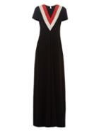 Altuzarra Wilson Chevron-patterned Crepe Dress