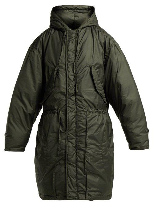 Matchesfashion.com Katharine Hamnett London - Will Recycled Down Filled Hooded Parka - Womens - Khaki