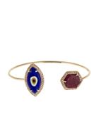 Jacquie Aiche Diamond, Ruby, Lapis & Yellow-gold Cuff