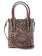 Christian Louboutin - Cabata Mini Leopard-print Leather Tote Bag - Womens - Leopard