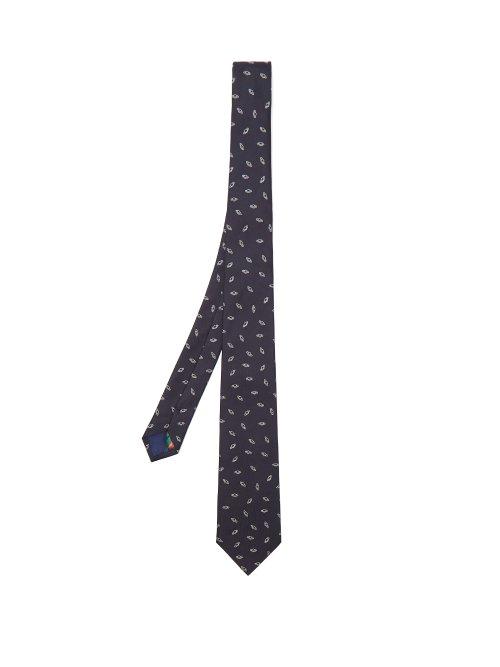 Matchesfashion.com Paul Smith - Saturn Jacquard Silk Tie - Mens - Navy