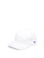Matchesfashion.com Maison Kitsun - Fox Patch Cotton Blend Cap - Mens - White
