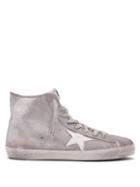 Matchesfashion.com Golden Goose Deluxe Brand - Francy High Top Leather Trainers - Womens - Silver