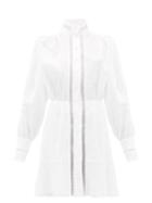 Matchesfashion.com Raquel Diniz - Marella Hemstitched Linen Mini Dress - Womens - White