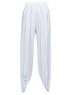 Loewe - Gathered Jersey Balloon Trousers - Womens - Light Blue