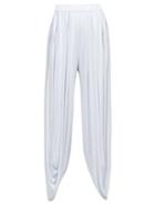 Loewe - Gathered Jersey Balloon Trousers - Womens - Light Blue