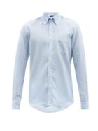 Thom Sweeney - Linen Shirt - Mens - Light Blue