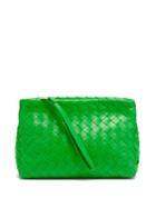 Bottega Veneta - Intrecciato-leather Wash Bag - Womens - Green