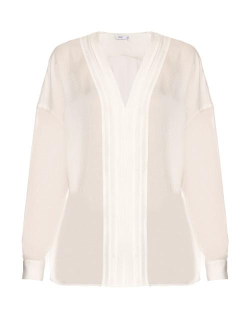 Vince V-neck Satin Blouse