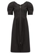 Matchesfashion.com Marni - V-neckline Gabardine Dress - Womens - Black