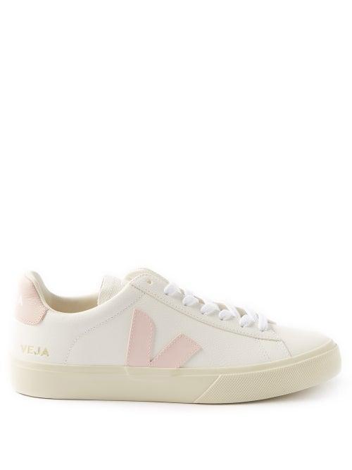 Veja - Campo Leather Trainers - Womens - Pink White