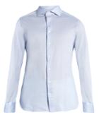 Ermenegildo Zegna Long-sleeved Cotton-piqu Shirt