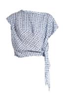 Vivienne Westwood Anglomania Balloon Short-sleeved Gingham Blouse