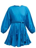 Matchesfashion.com Rhode Resort - Ella Cotton Dress - Womens - Blue