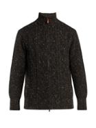 Inis Meáin Aran-knit Wool Cardigan