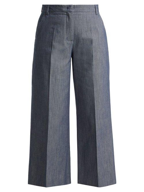 Matchesfashion.com Weekend Max Mara - Pacche Trousers - Womens - Mid Blue