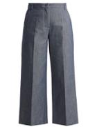 Matchesfashion.com Weekend Max Mara - Pacche Trousers - Womens - Mid Blue